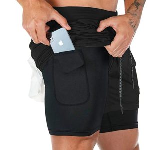 Superora Mens Running Gym 2 in 1 Sports Shorts